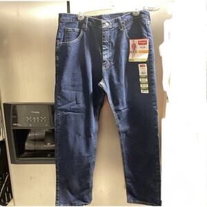 Wrangler Mens Dark Blue Jeans 34x30
